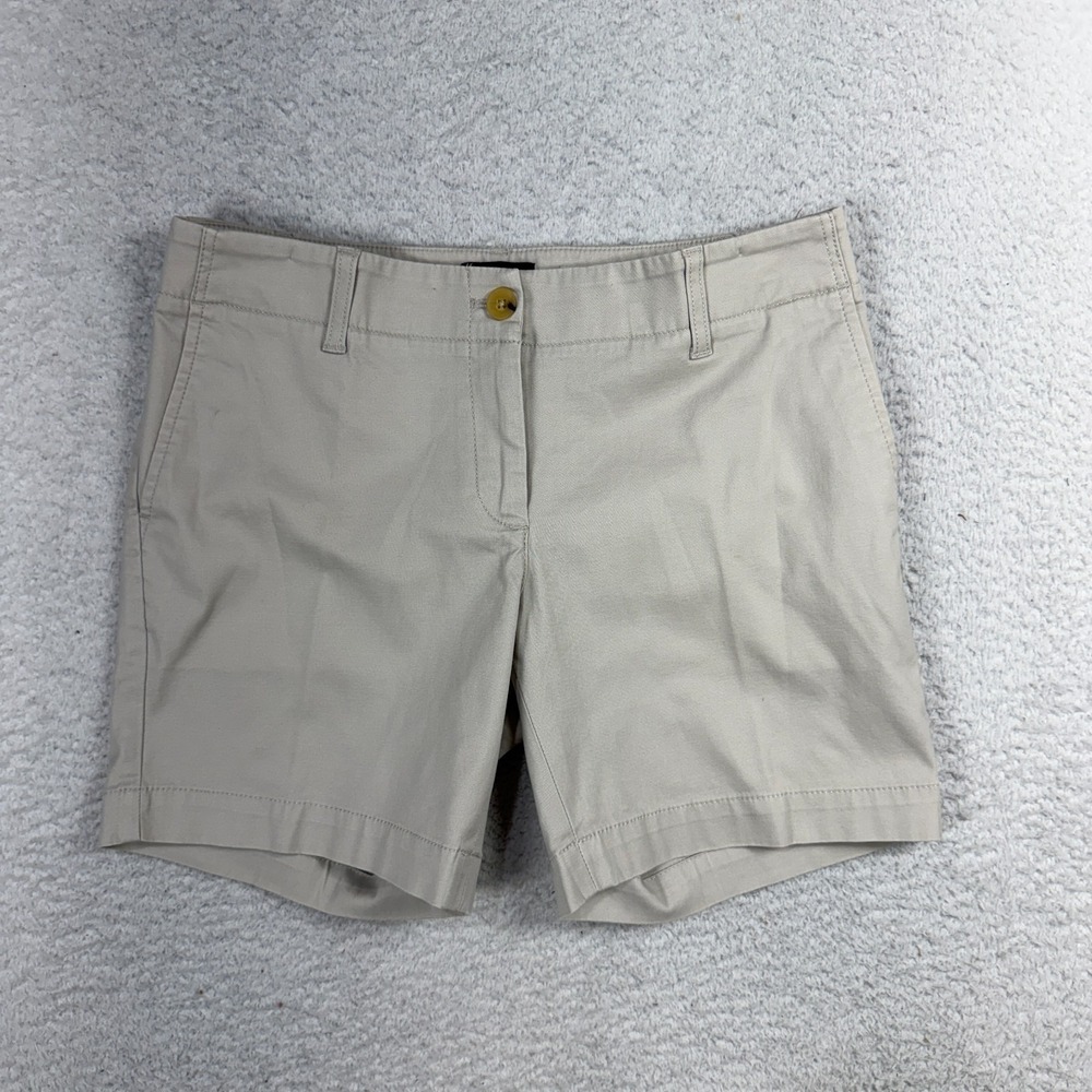 Talbots Women’s 2P Relaxed Chino Shorts 6" (W29x6) Grey Tan Golf Stretch 1309